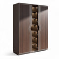 Houten kast met verlichting en opbergruimte afmetingen 80 x 40 x 180cm