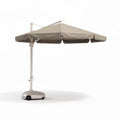 Parasol van 300 x 300 x 250cm in beige met metalen voet en verstelbare arm
